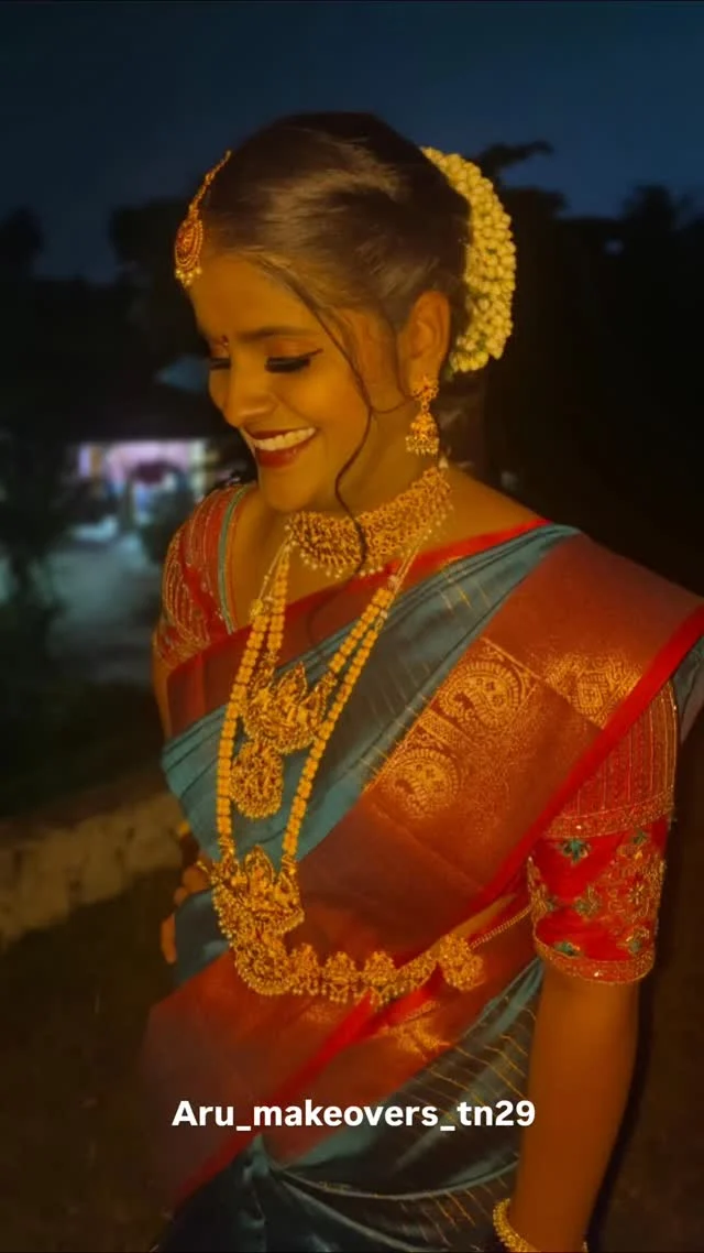 Traditional — Evening look, jasmine & temple gold